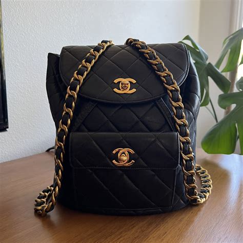 chanel leather backpack 2015|Chanel backpack vintage.